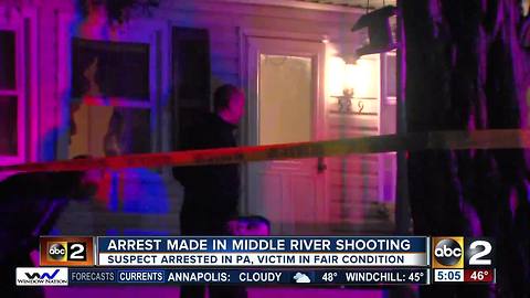 Arrest made after shooting at Middle River home