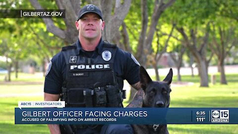 Gilbert officer charged with falsifying arrest report, court records show