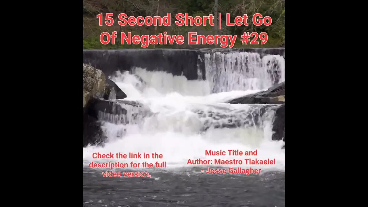 15 Second Short Of Let Go Of Negative Energy | #meditation #shorts #shortsvideo #waterfall #29