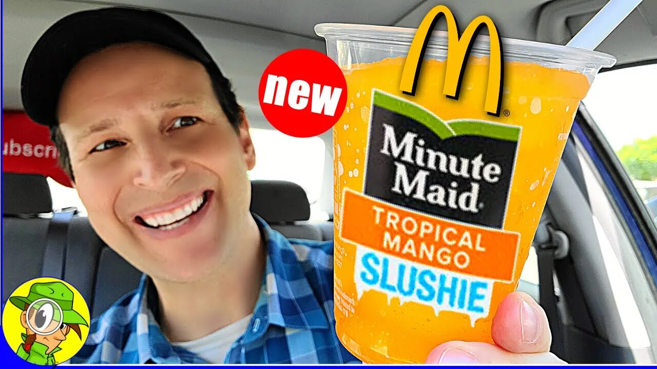 McDonald's® 🍔 Minute Maid® TROPICAL MANGO SLUSHIE Review 🌴🥭🧊🥤 | Peep THIS Out! 🕵️‍♂️