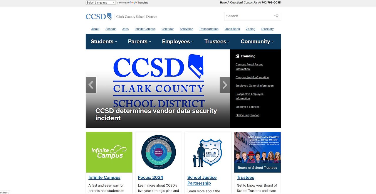 More than 500,000 students and former CCSD students personal info at risk in data breach