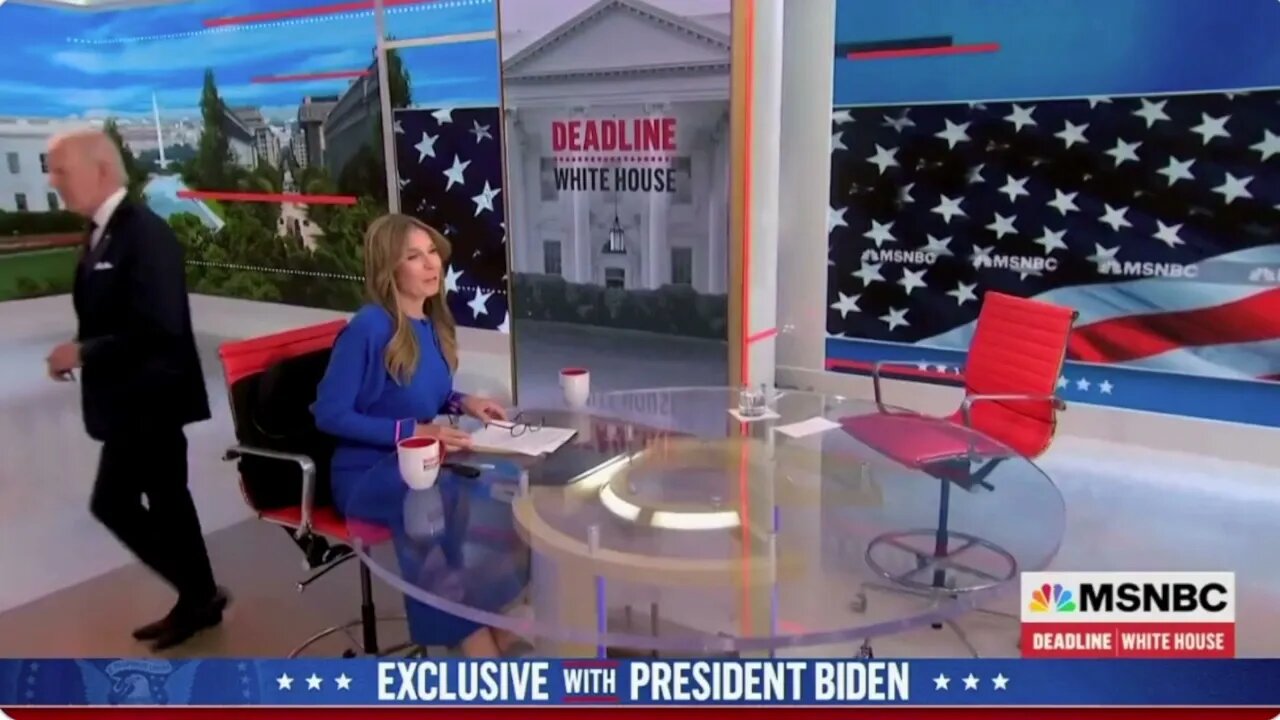 Early Exit: Biden Walks Off MSNBC Stage