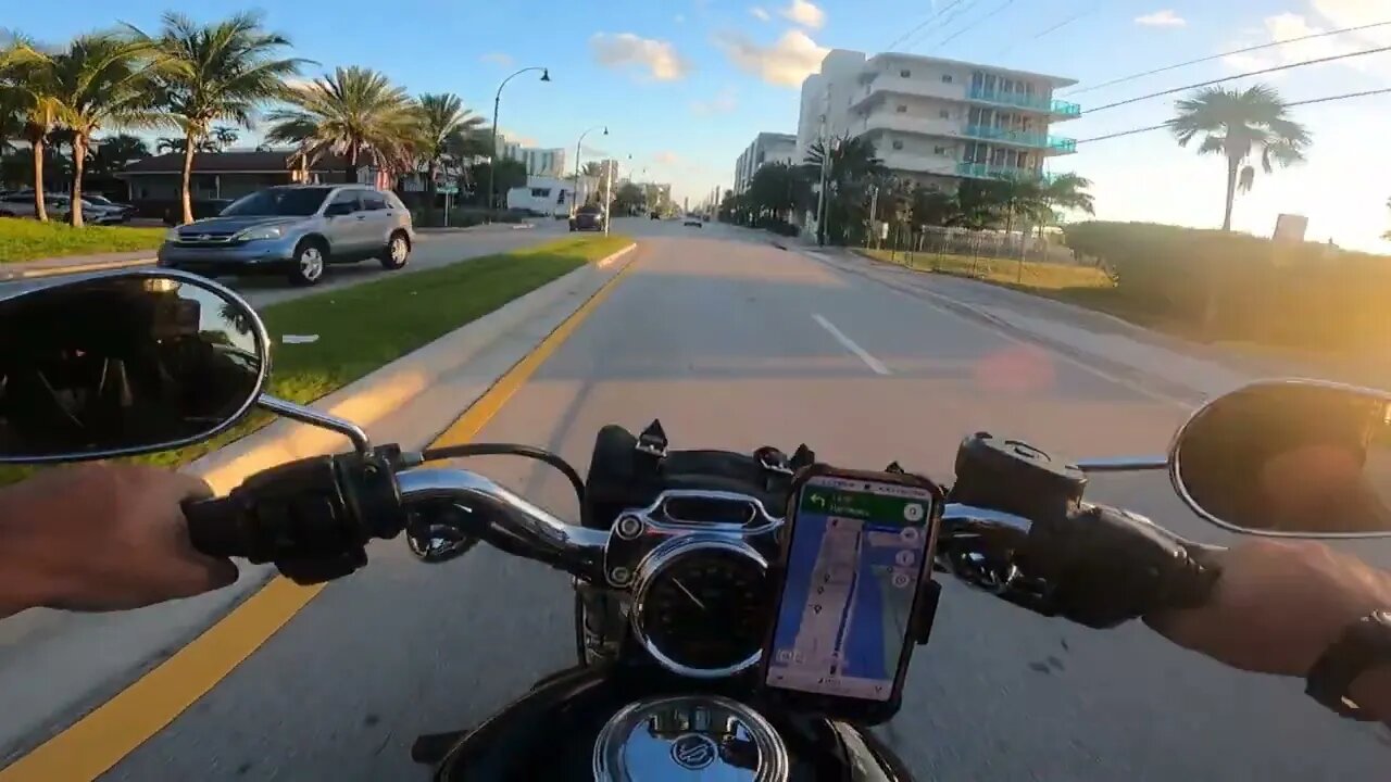 riding my motorcycle in miami florida