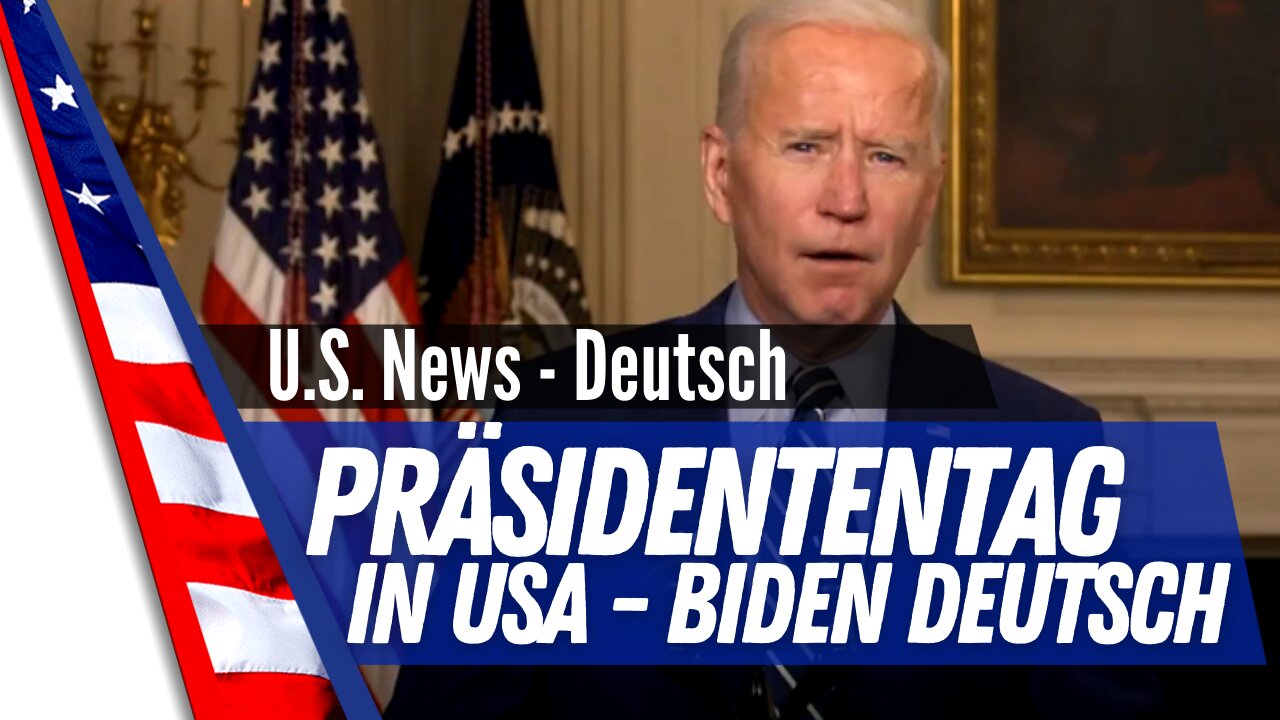 Präsident Biden grüßt die Nation zum Feiertag - Präsidententag in den USA.