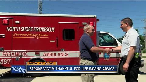 Brown Deer man grateful for EMTs quick thinking during stroke