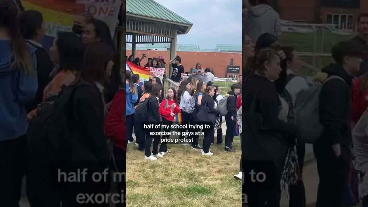 Group Of Kids Exorcise Gay Pride protest! #WGod