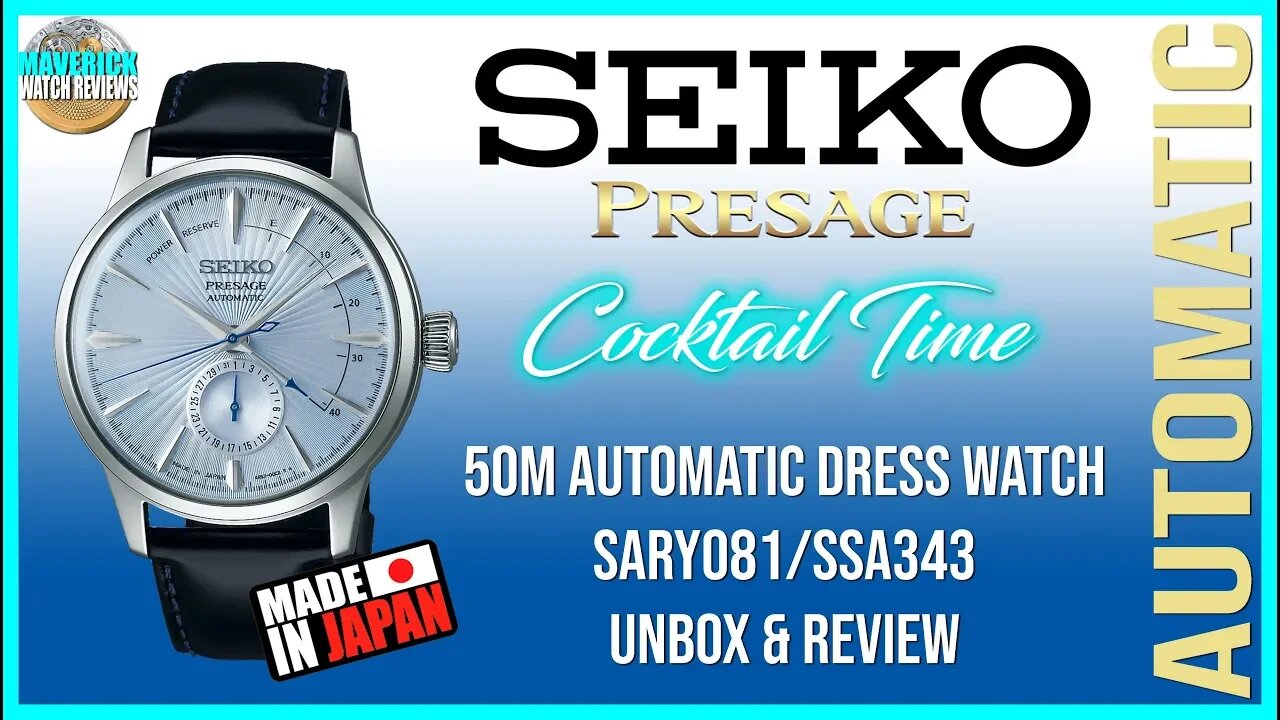 Mad Men! | Seiko Presage Cocktail Time 50m Automatic Dress Watch SARY081 | SSA343 Unbox & Review