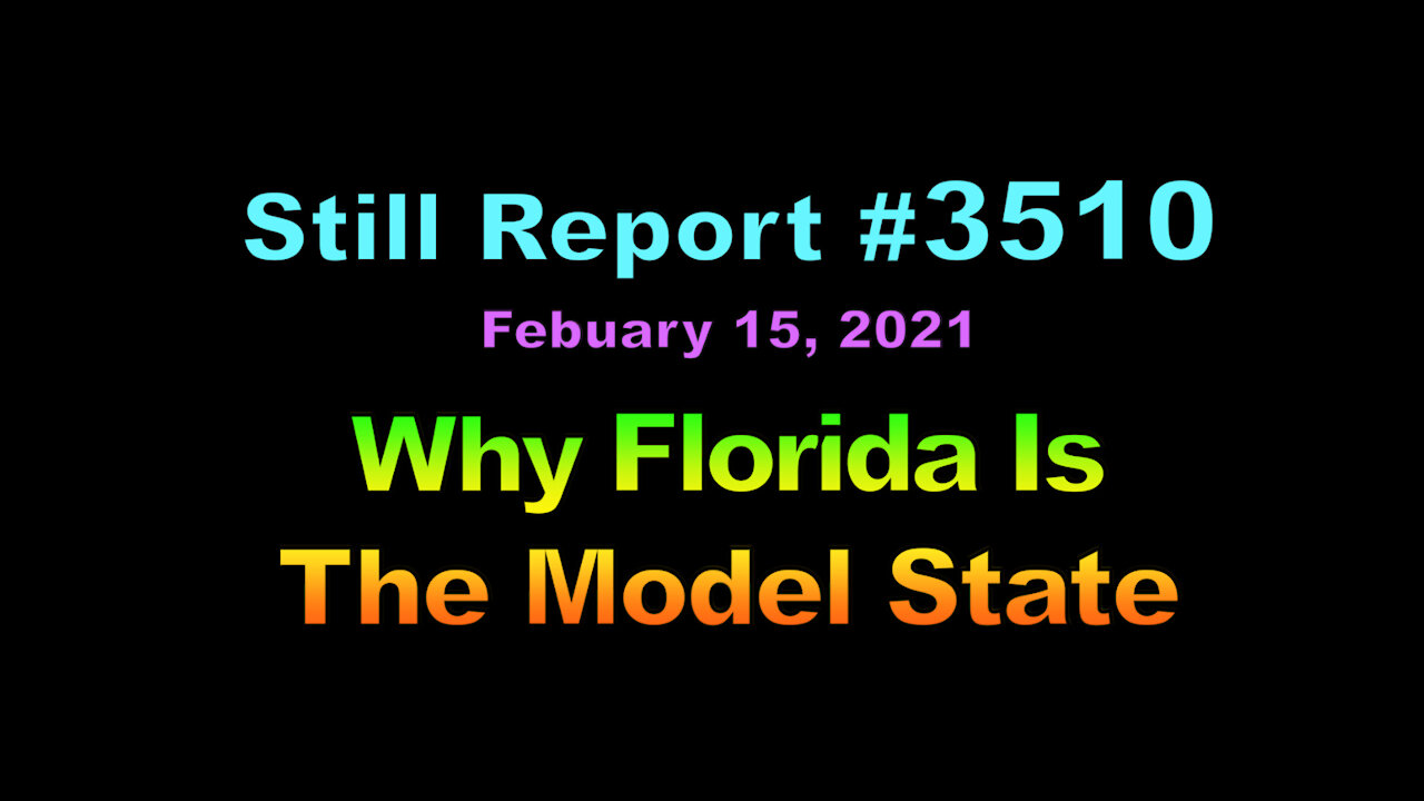 Why Florida is the Model State, 3510