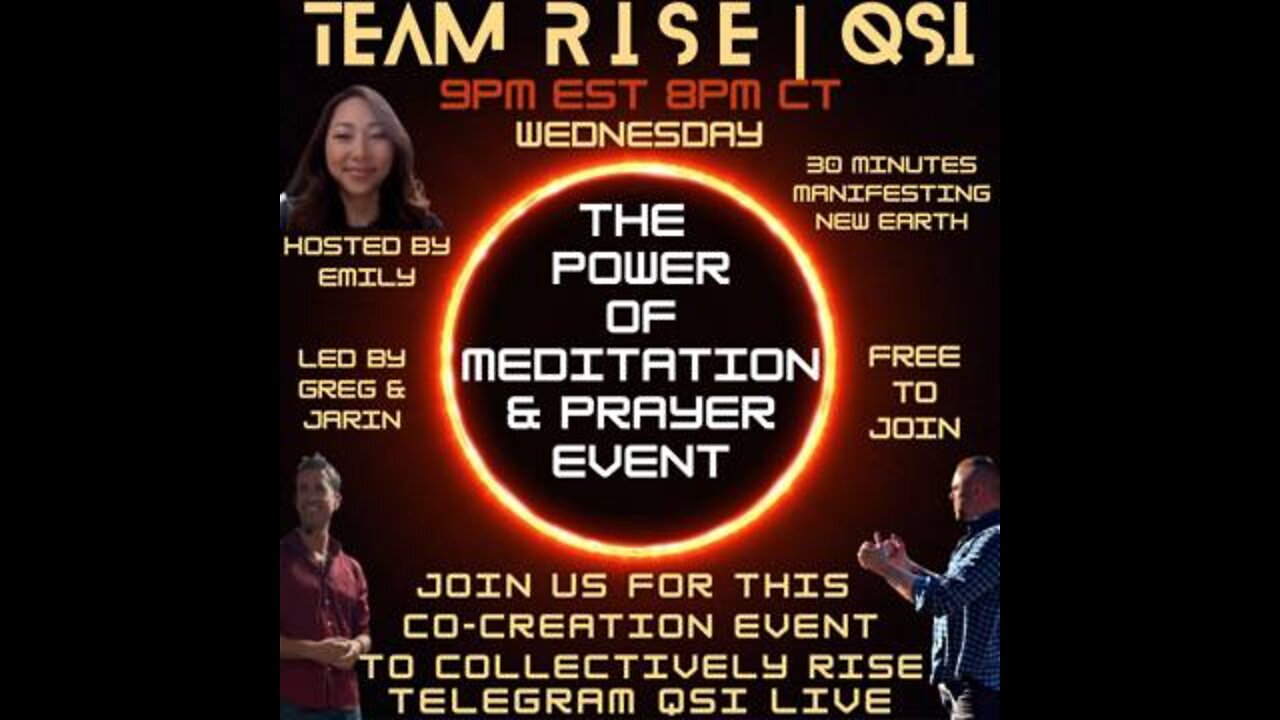 EVERY WEDNESDAY MEDITATION & PRAYER EVENT 6/29/22