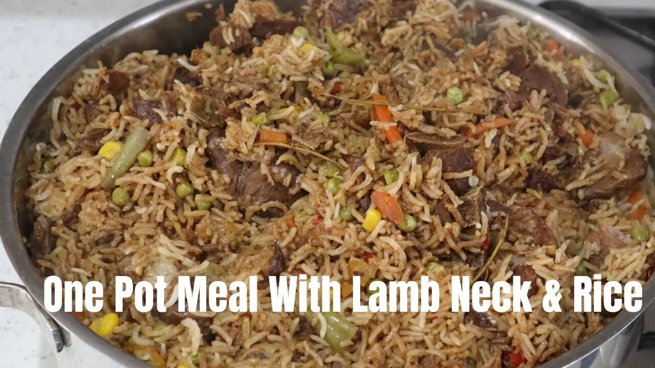 One Pot Meal With Lamb Neck and Rice