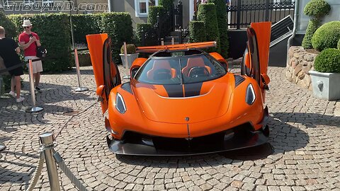 [4k 60p] 🇸🇪1600 HP🇸🇪MORE Koenigsegg Jesko with carbon wheels in Tang Orange🇸🇪