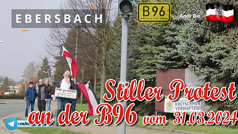 Stiller Protest an der B96 vom 31.03.2024