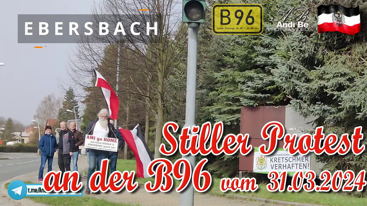 Stiller Protest an der B96 vom 31.03.2024