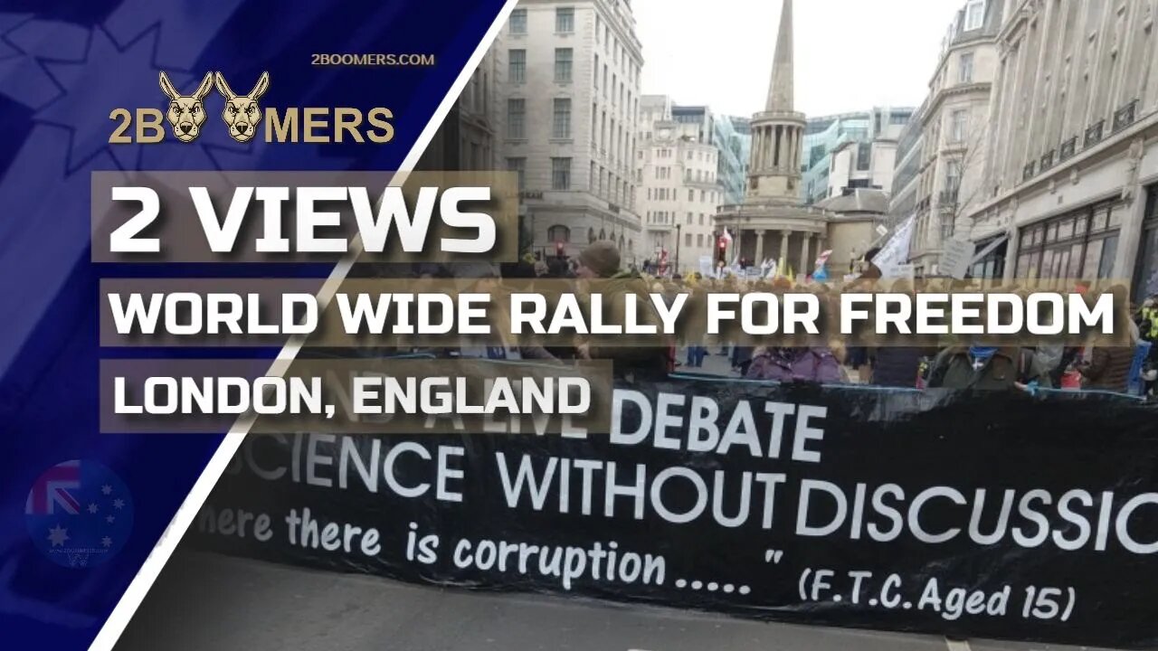 2 VIEWS OF THE WORLDWIDE RALLY FOR FREEDOM LONDON USING A DJI ACTION CAMERA & DJI POCKET 2