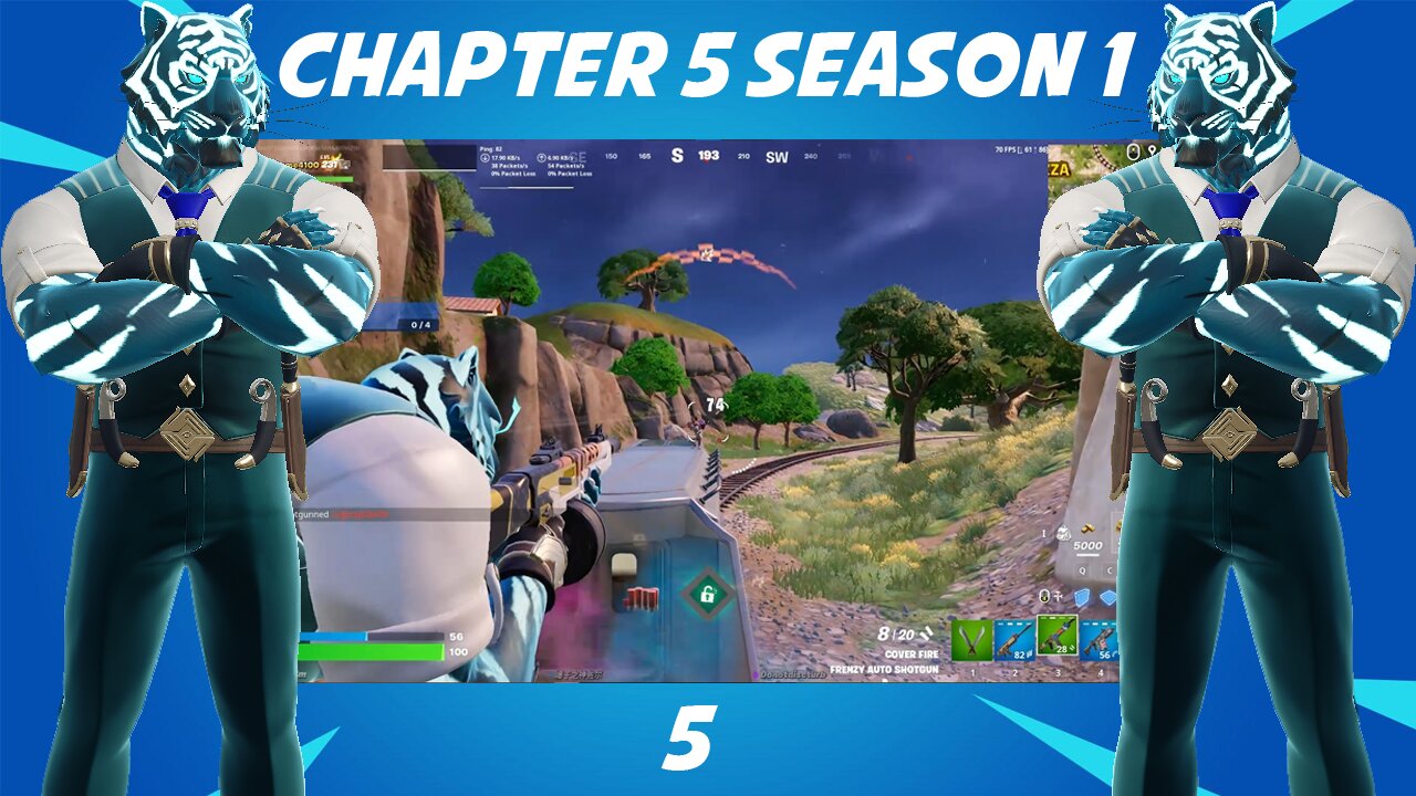 Fortnite on train