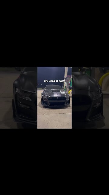 Wrap day vs Wrap at night #ford #mustangsociety #fordperformance #fordracing #shorts