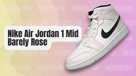 Nike Air Jordan 1 Mid Barely Rose (W) - BQ6472-500 - @SneakersADM