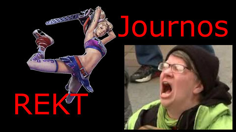 Journalists hide from skimpy girl in tight skirt