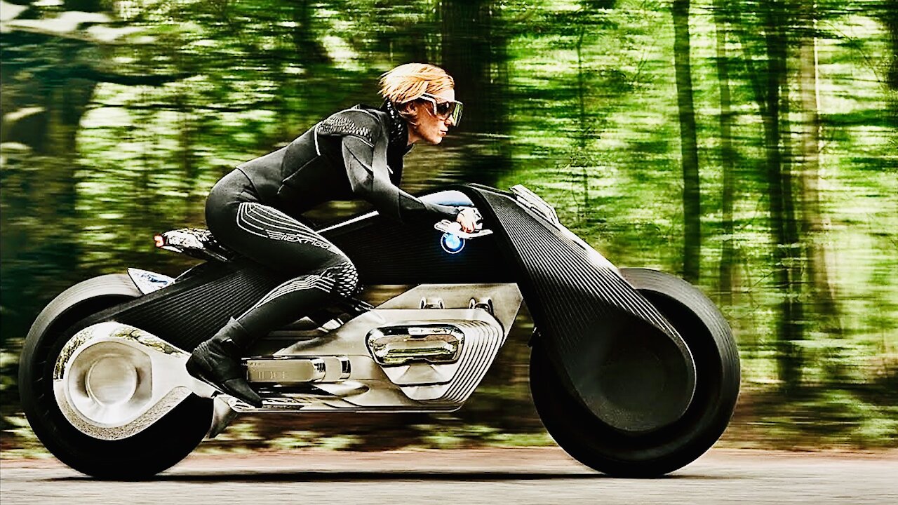 Super Futuristic BMW Smart Motorcycle - Zero Emissions