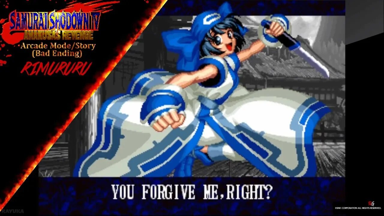 Samurai Shodown IV - Arcade Mode/Story - Rimururu (Bad Ending)