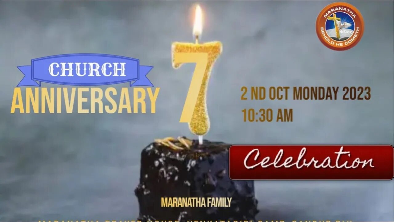 MARANATHA 7th Church Anniversary at Venkatagiri 02.10.23