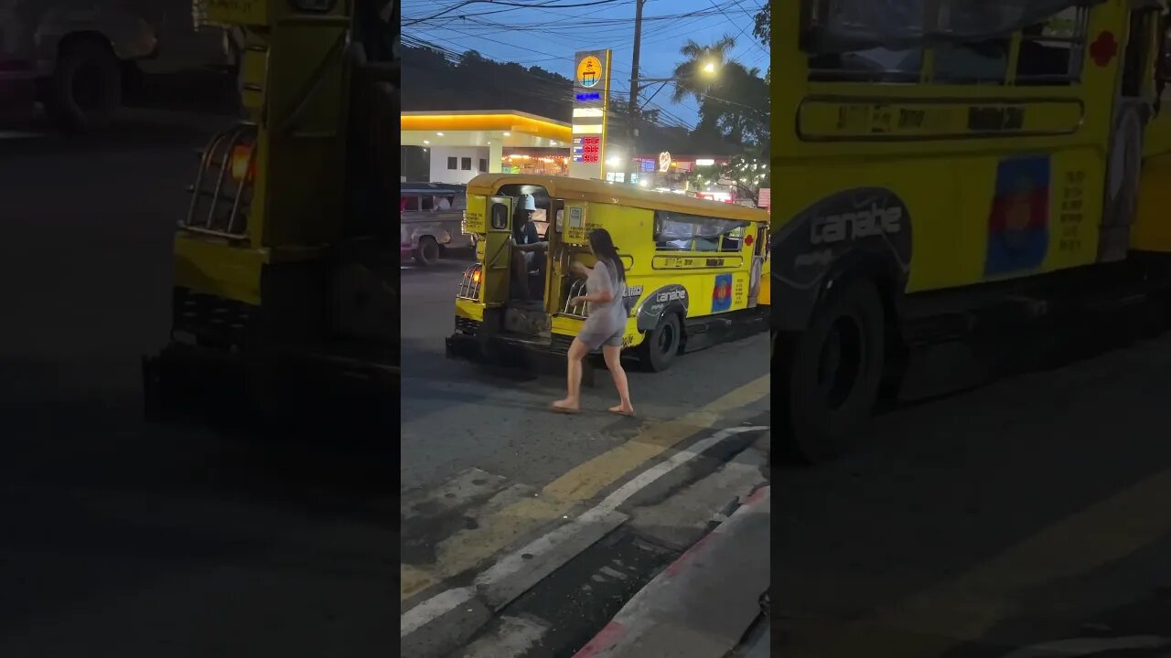 Yellow Jeepney at Night #shortsvideo #shortvideo #shorts #short #subscribe #philippines