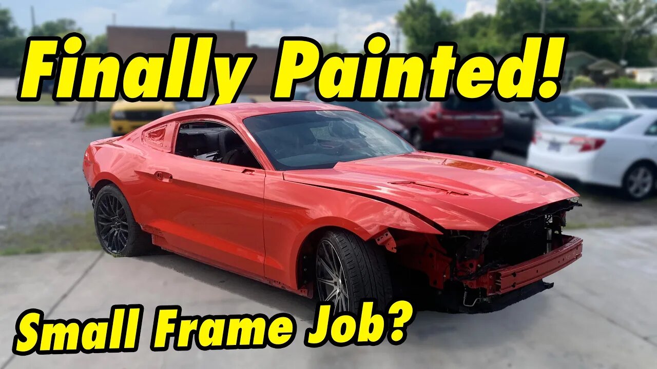 We paint the Mustang and pull a little frame.