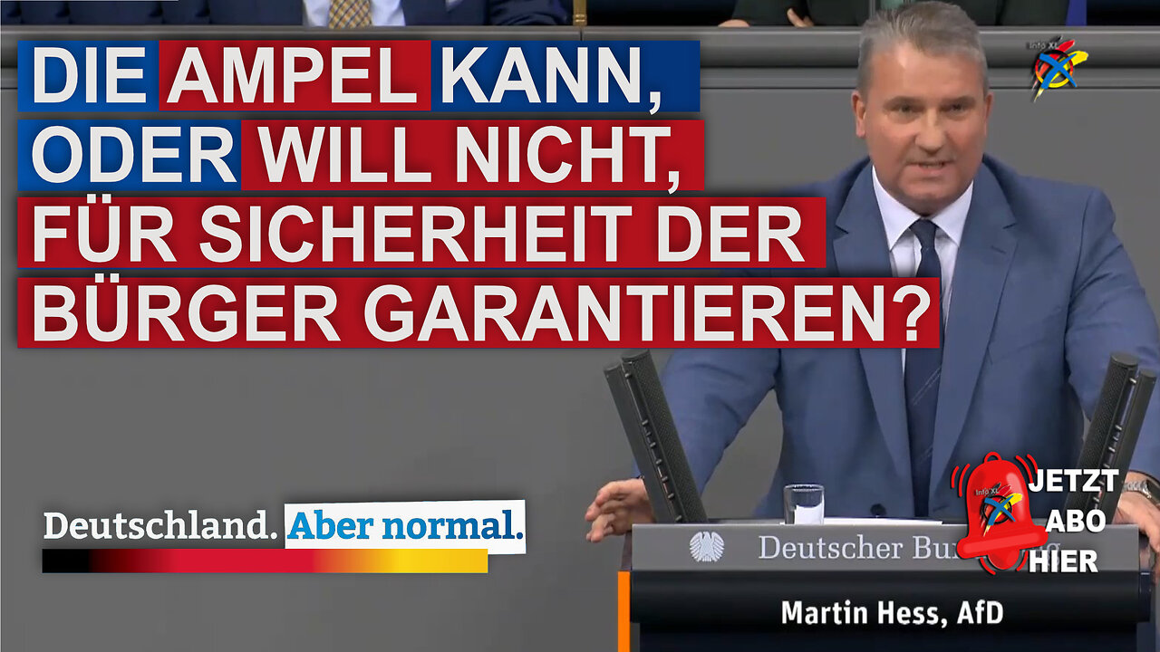 DIE AMPEL KANN, ODER WILL NICHT, FÜR SICHERHEIT DER BÜRGER GARANTIEREN