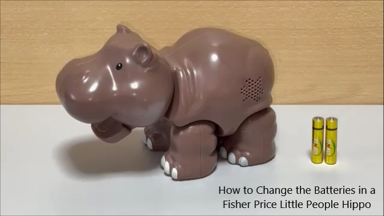 How to Change the Batteries in a Fisher Price Little People Hippo