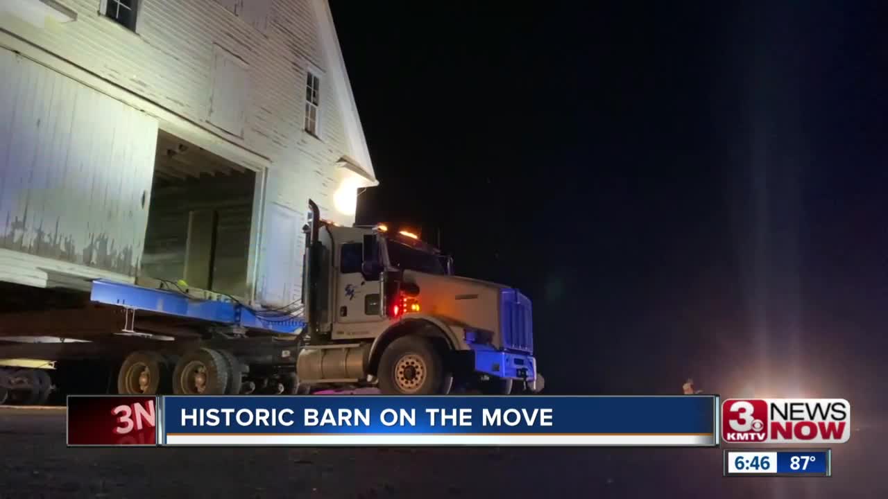 Historic Barn on the Move