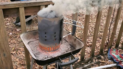 Grilling before it rains