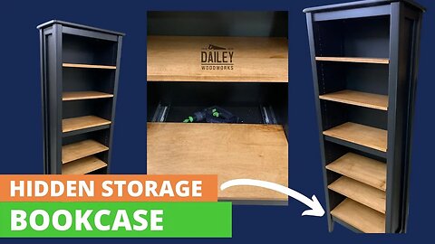 Hidden Storage Bookcase || Festool Domino Project - The Recreational Woodworker