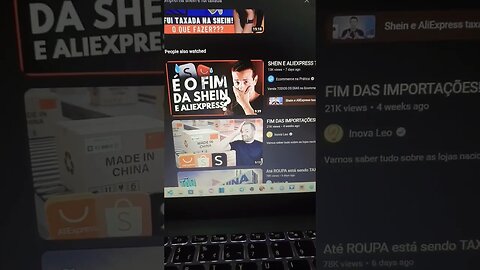 nossa quanto vídeo de blogueiros reclamando de taxa de compra da shein/aliexpress .... faz o L kkk