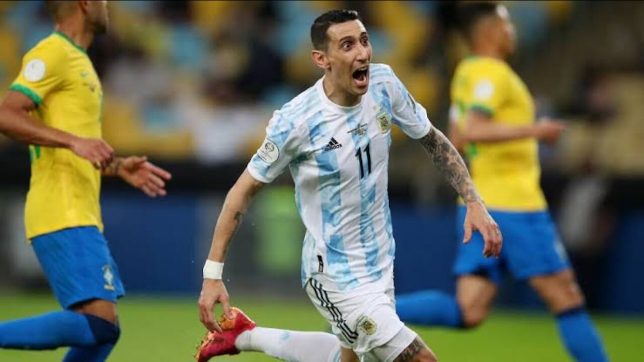 Argentina Vs Brazil | Di Maria Goal | 1 - 0 | Goal and Highlights | Fist Half |