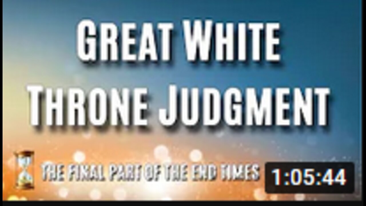 The Great White Throne Judgment - John S. Torell