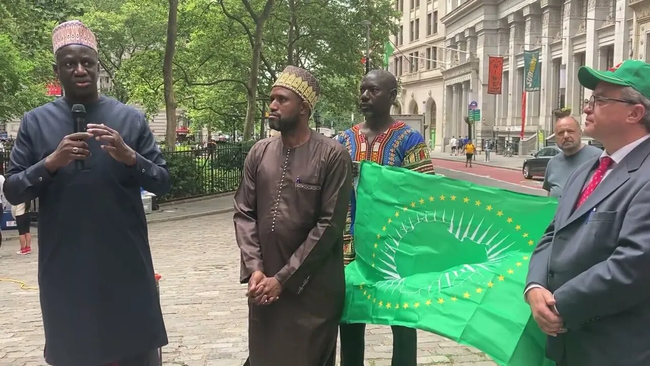 The Senegalese Flag Raising 26 Broadway park 7/8/2022 @nysensepulveda @CMNantashaW @bronxdems