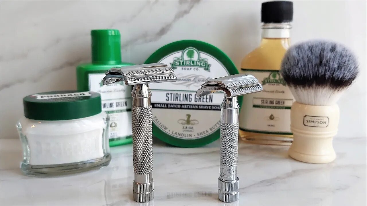 Razorock German 37 slant VS Merkur 37C HD BATTLE OF THE SLANTS Comparison.