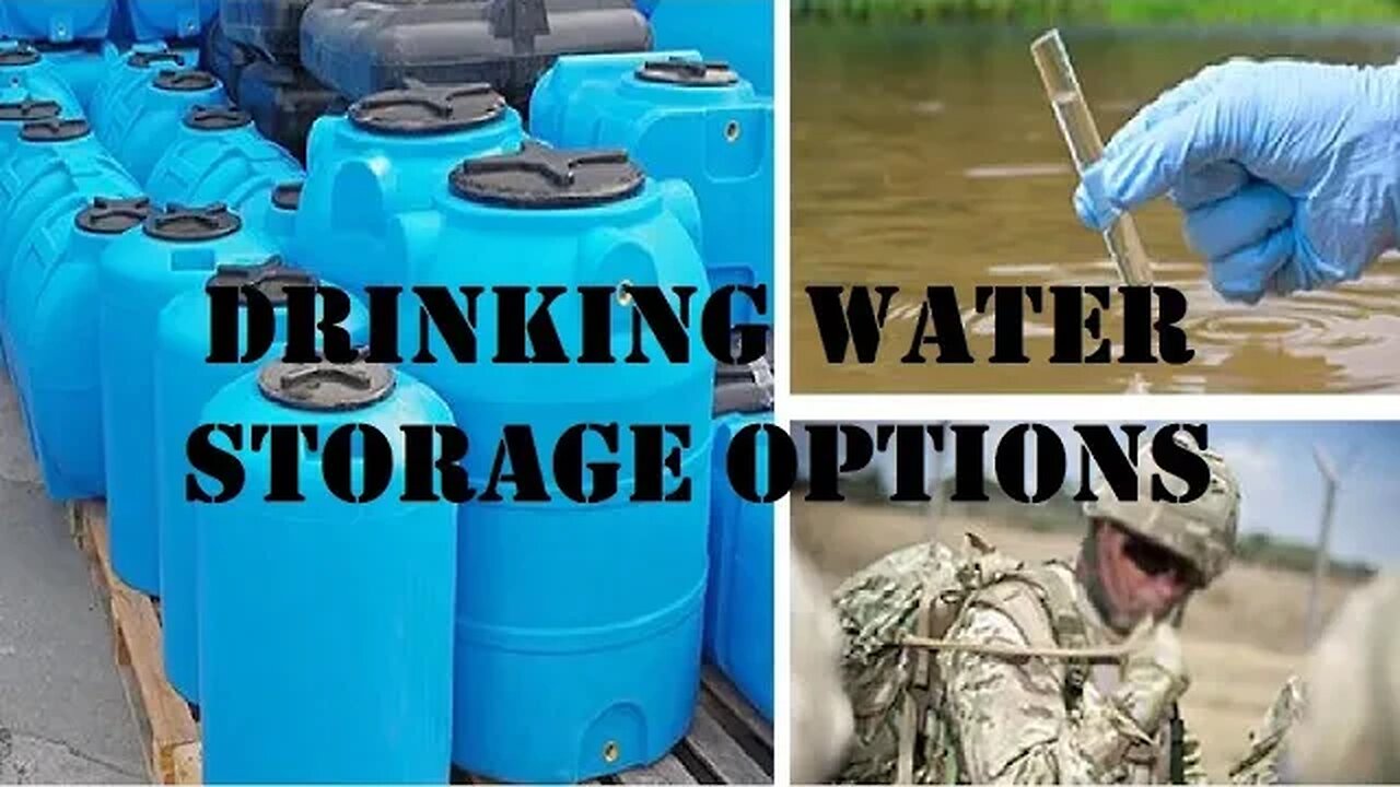 Drinking Water Storage Options