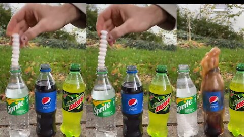 Sprite Coco Cola and Dew Soda Experiment