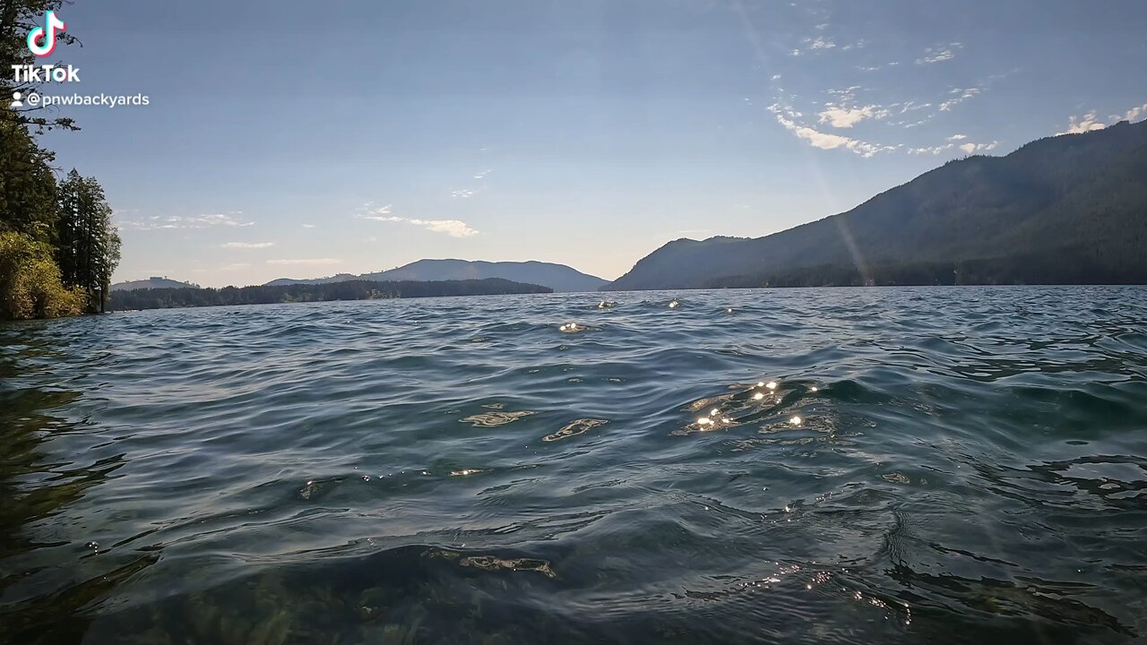 Swimming in Lake Cushman