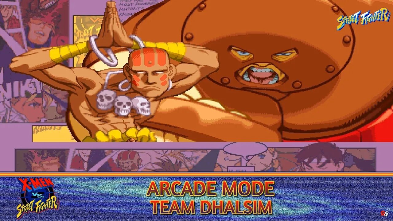 X-Men vs Street Fighter: Arcade Mode - Team Dhalsim