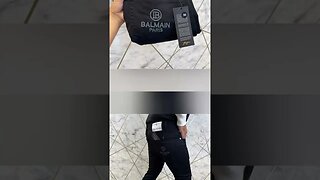 Balmain's Superior Embroidery denim #shorts