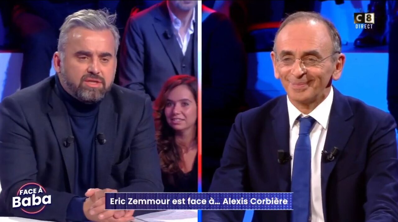 Vidéo 08/12 - Éric Zemmour répond à Alexis Corbière (invités à Face à Baba sur C8 le 16 décembre 2021)