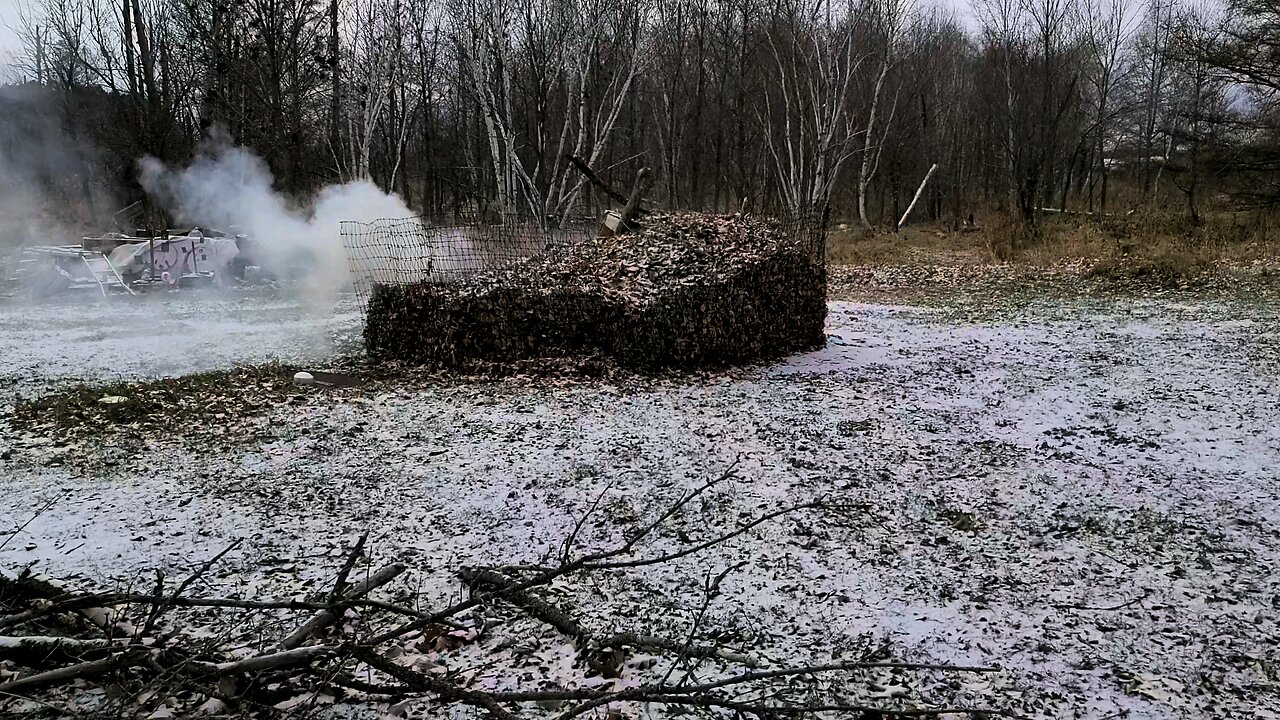 First snow, Bonfire in November