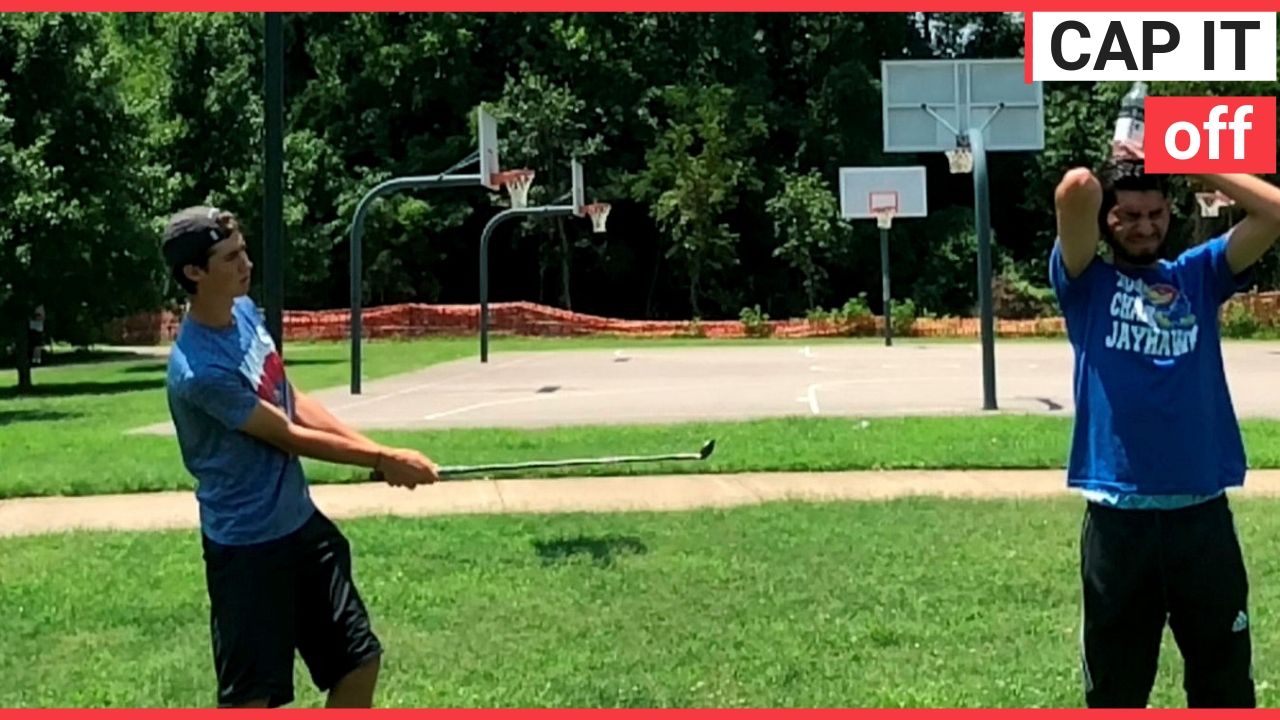 Teenage golf star shows off his skills