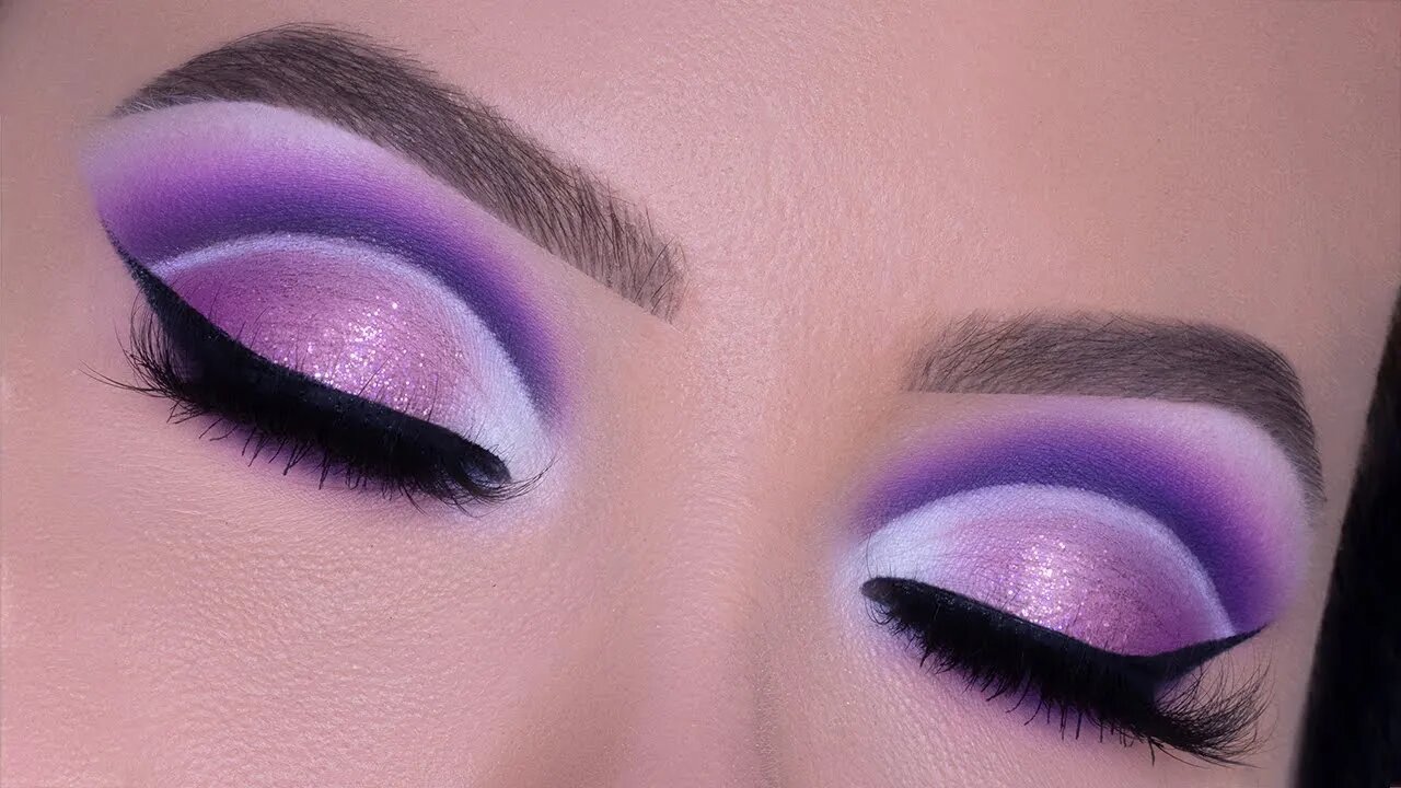 Glamorous Purple Cut Crease Eye Makeup Tutorial + Give Away