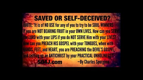 (SAVED? OR SELF DECEIVED?) Believers in Hell __David Pawson