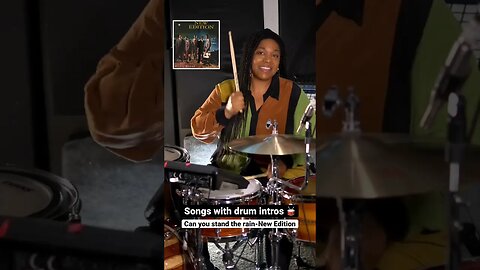 Can You Stand The Rain (Drum Intro)-New Edition “B.richdrumz” #femaledrummer #newedition #shorts