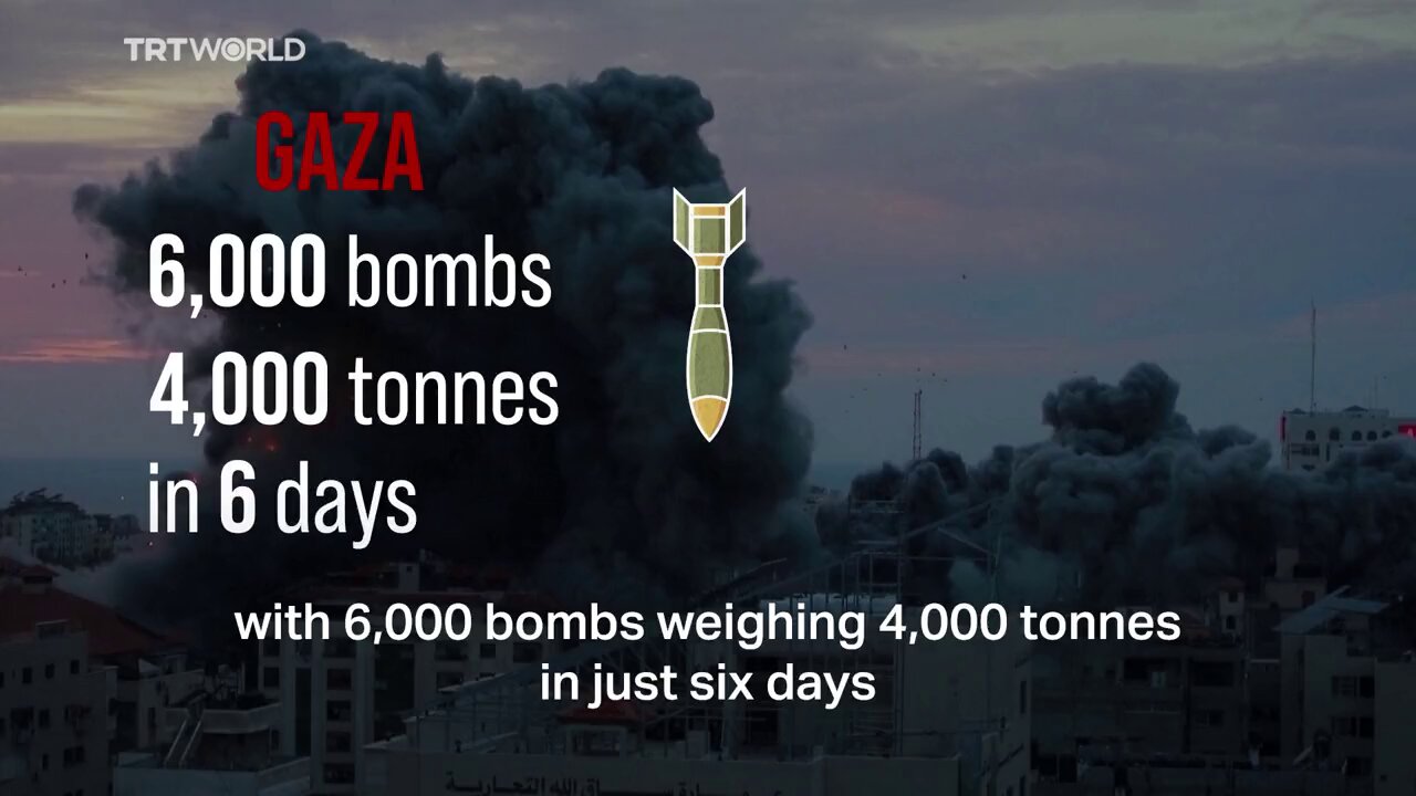 Israel Has Dropped A Staggering 6,000 Bombs On Palestine's Gaza In Just Six Days