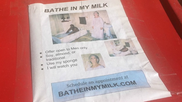 Creepy! 'Bathe in my milk' flier appears in Phoenix - ABC15 Things To Do